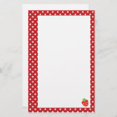 いちごの文房具 便箋 (正面/裏面)