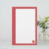 いちごの文房具 便箋 (スタンド正面)