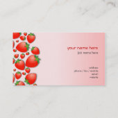 いちごの新しいピンク 名刺 (裏面)