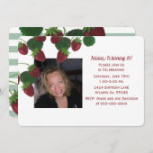 いちごの木の写真招待状 招待状 (正面/裏面)