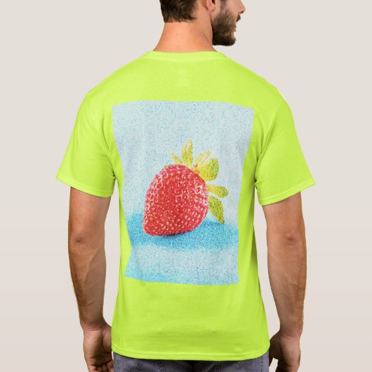 "いちごの果実" かわいい写真。いますぐ購入 Tシャツ (裏面)