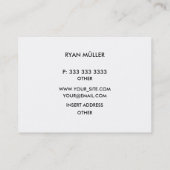 いちごの氷の専門の平野およびモノグラム 名刺 (裏面)