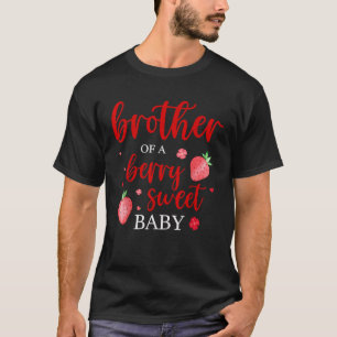 いちごの甘いお姉さん・お兄さん ストロベリーベイビー 初めての誕生日 Tシャツ