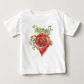 いちごの甘い家 ベビーTシャツ (正面)