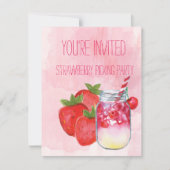 いちごの盗品のパーティの招待状 招待状 (正面)