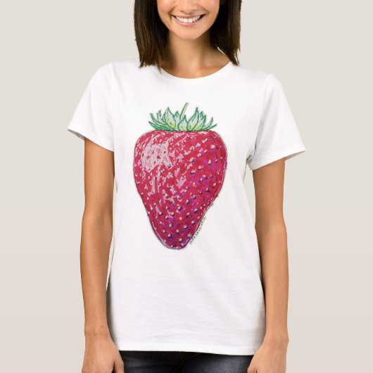 いちごの立姿 Tシャツ (正面)