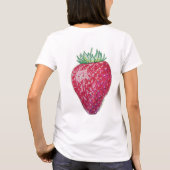 いちごの立姿 Tシャツ (裏面)