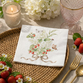 いちごの花園ブーケパーティ スタンダードカクテルナプキン