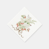 いちごの花園ブーケパーティ スタンダードカクテルナプキン (角)