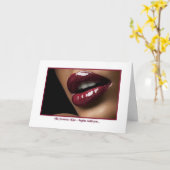 いちごの菓子のキス カード (黄色い花)