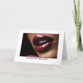 いちごの菓子のキス カード (正面)