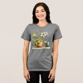 いちごの虫 トライブレンドTシャツ (正面全面)