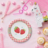 いちごの誕生日の紙皿の夏のピクニック ペーパープレート (パーティー)