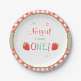 いちごの誕生日の紙皿の夏のピクニック ペーパープレート