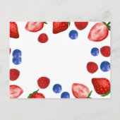 いちごの誕生日パーティー、サンクベリー テーマ ポストカード (裏面)