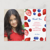 いちごの誕生日パーティー、サンクベリー テーマ ポストカード (正面)