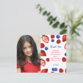 いちごの誕生日パーティー、サンクベリー テーマ ポストカード (スタンド正面)