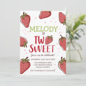 いちごの誕生日パーティー • 2つの甘い招待状 招待状 (スタンド正面)