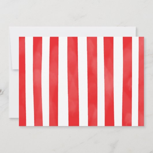 いちごの誕生日写真招待状 招待状 (裏面)