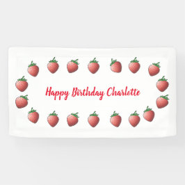 いちごの誕生日 横断幕
