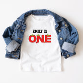 いちごの赤ちゃん 1歳の誕生日 いちごテーマ ベビーTシャツ