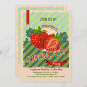 いちごの農場の招待状 招待状 (正面/裏面)