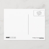 いちごの郵便はがきを持つ猫そしてラット ポストカード (裏面)