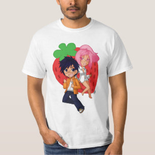いちごの香料入りの焼損のキャラクターのティー#1 Tシャツ