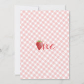 いちごの1歳誕生日パーティー • ベリー ファースト 招待状 (裏面)