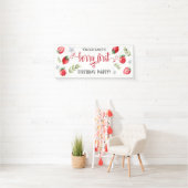 いちごの"Berry First" 1歳の誕生日 横断幕 (インサイチュ)
