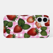 いちごのiPhoneケース iPhone 16ケース (裏面横)