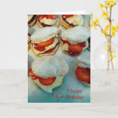 いちごのSconesかケーキ カード (黄色い花)