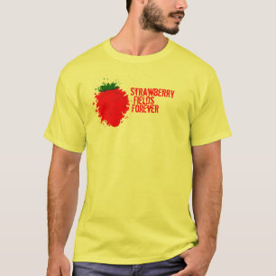 いちごは永久に守備につきます Tシャツ