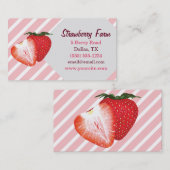 いちごは縞で飾ります 名刺 (正面/裏面)