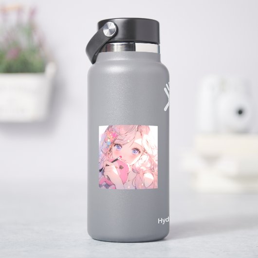  いちごみるく《メイクの魔法》ステッカー シール (HydroFlask)