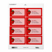 いちごアイコンのラベル ラベル (フルシート)