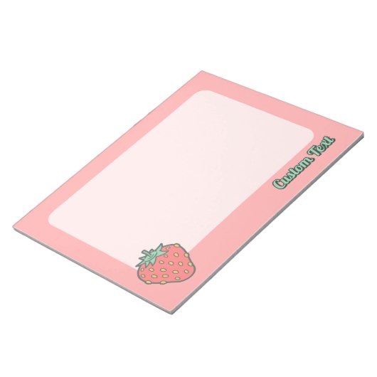いちごアイコンメモ帳 ノートパッド (アングル)
