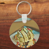 いちごアイスクリームケーキ キーホルダー (正面)