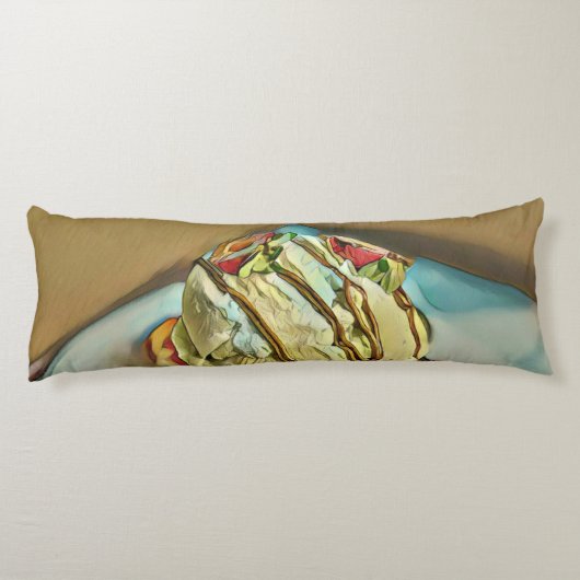 いちごアイスクリームケーキ ボディピロー (裏面)