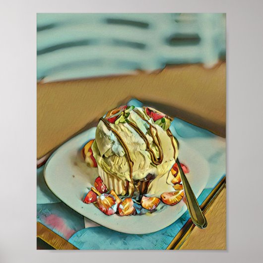 いちごアイスクリームケーキ ポスター (正面)