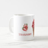いちごアイスクリームコーン コーヒーマグカップ (正面左)