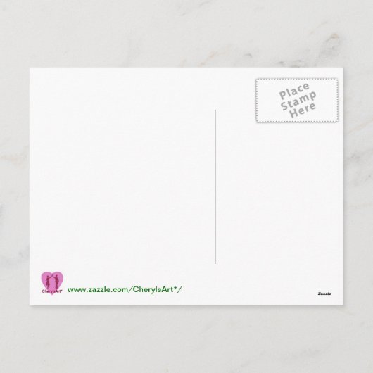 いちごイースターの卵はがきを持っている シーズンポストカード (裏面)