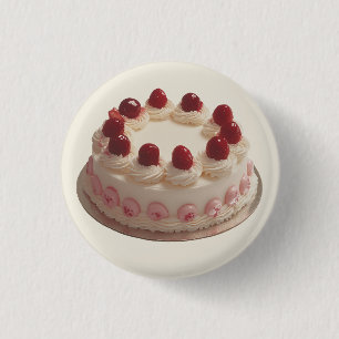 いちごエレガントクリームケーキ 缶バッジ