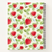 いちごエレガント赤ちゃんシャワーギフトリスト ノートブック (裏面)