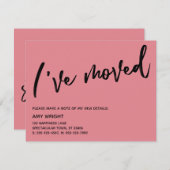 いちごカジュアルアイスカードを移動した手書き ノートカード (正面/裏面)