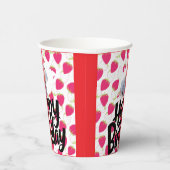 いちごカスタマイズのパターンハッピーバースデー 紙コップ (右)