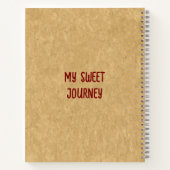 いちごカスタマイズチーズケークデラックスノート ノートブック (裏面)