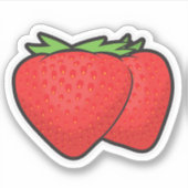 いちごカスタムのカットのビニールのシール シール (正面)