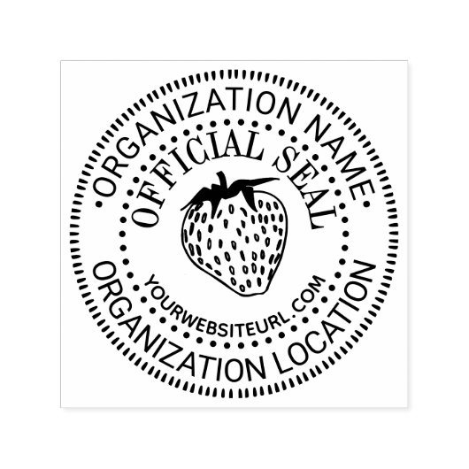 いちごカスタムの公式シール名の場所URL セルフインキングスタンプ (デザイン)