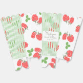 いちごカラフルと緑のストライプ誕生日 フェイバーボックス (見開き)